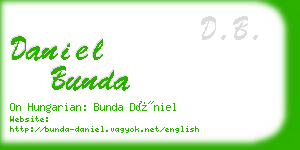 daniel bunda business card